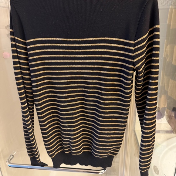 Balmain Striped Sweater with Metallic Buttons L - Picture 4 of 7